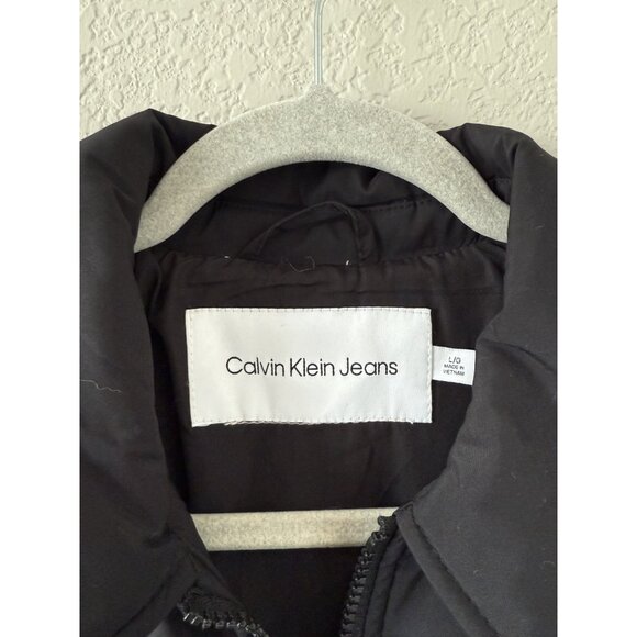 Calvin Klein Water Resistant Quilted Full Zip Shirt Jacket Puffer Outdoor Nylon - Picture 7 of 9